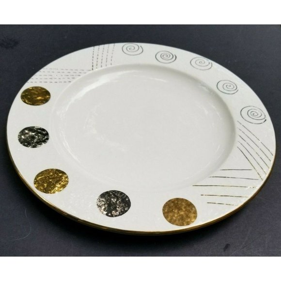 Laurie Gates Designs Plate White Gold Silver - Picture 4 of 8